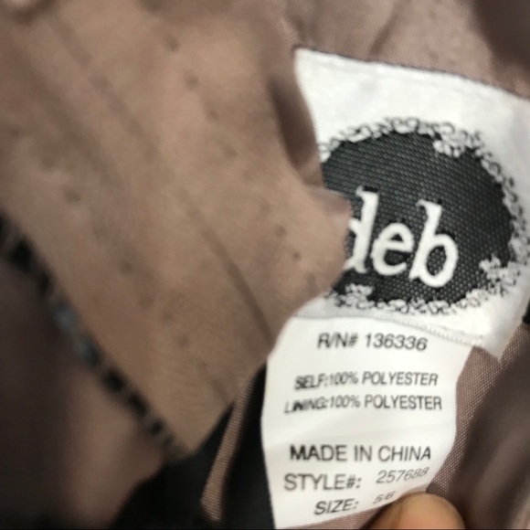 Deb women’s dress Sz 5/6 Black & animal print - Picture 5 of 6